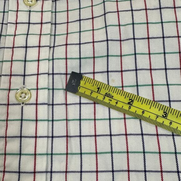 Ralph Lauren Shirt Mens XL White Blue Red Check Long Sleeve Button Up Business - Picture 7 of 10